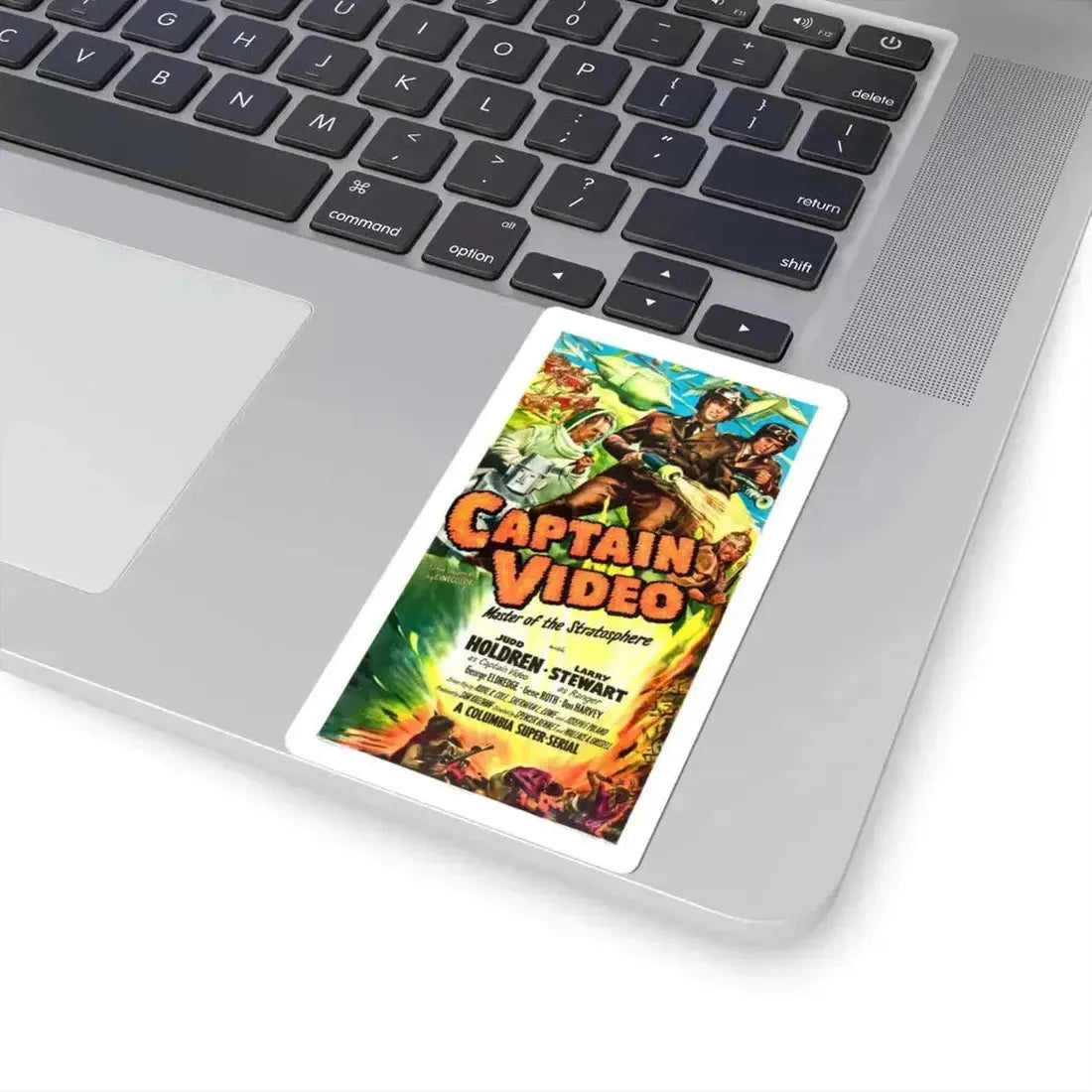 CAPTAIN VIDEO (Master of the Stratosphere) 1951 Movie Poster - STICKER Vinyl Kiss-Cut Decal - The Sticker Space