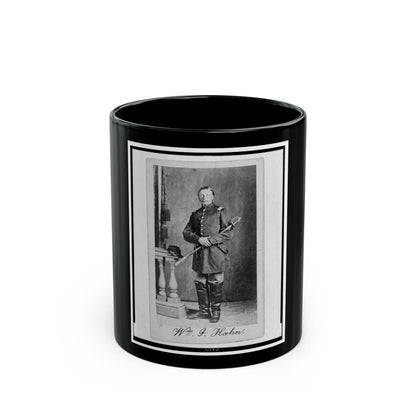 Captain William J. Hahn, Union Officer In The 32nd Indiana Regiment, Full-Length Portrait, Facing Front (U.S. Civil War) Black Coffee Mug