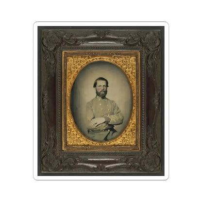 Captain William W. Cosby of H Company, 2Nd Virginia Light Artillery Regiment in Uniform (U.S. Civil War) STICKER Vinyl Kiss-Cut Decal 2 Inch White - The Sticker Space