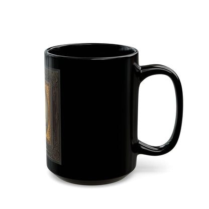 Captain William W. Cosby Of H Company, 2nd Virginia Light Artillery Regiment In Uniform (U.S. Civil War) Black Coffee Mug