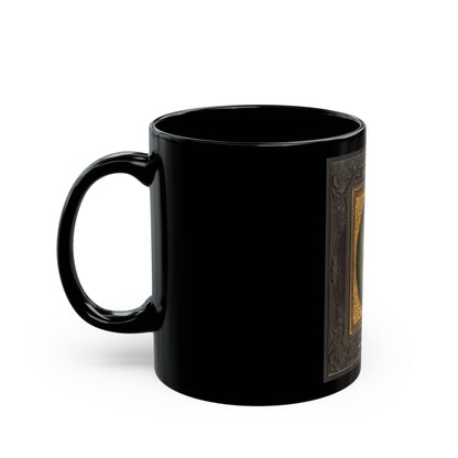 Captain William W. Cosby Of H Company, 2nd Virginia Light Artillery Regiment In Uniform (U.S. Civil War) Black Coffee Mug