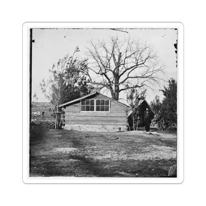 Captain Worrall's Quarters at Cedar Level, Va. (U.S. Civil War) STICKER Vinyl Kiss-Cut Decal 4 Inch White - The Sticker Space