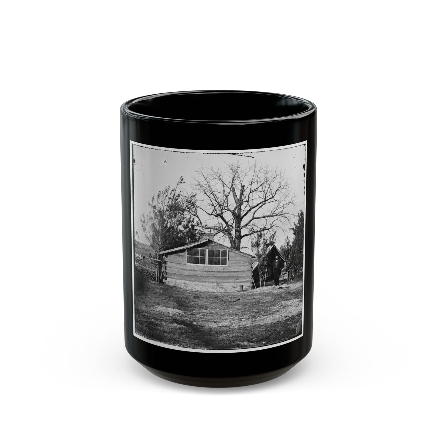 Captain Worrall's Quarters At Cedar Level, Va. (U.S. Civil War) Black Coffee Mug