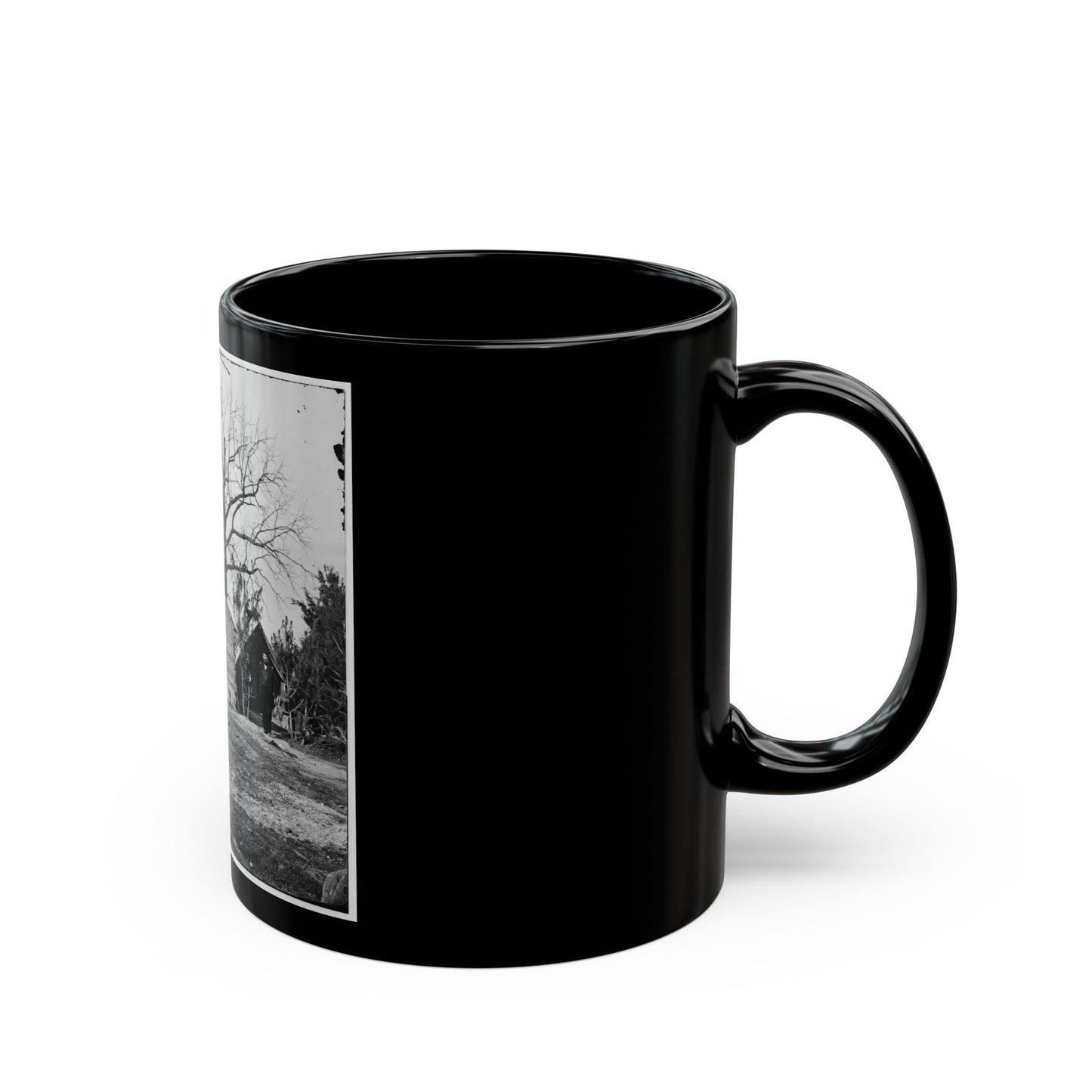 Captain Worrall's Quarters At Cedar Level, Va. (U.S. Civil War) Black Coffee Mug