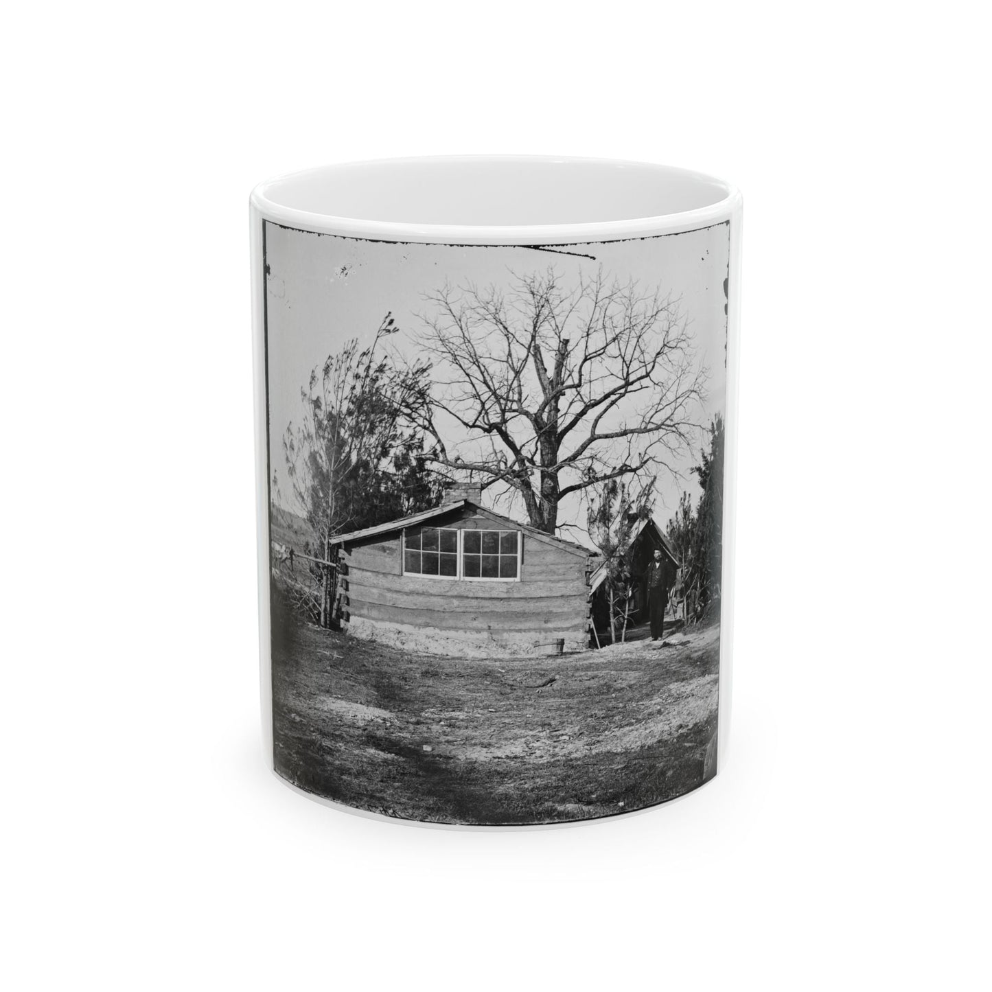 Captain Worrall's Quarters At Cedar Level, Va. (U.S. Civil War) White Coffee Mug