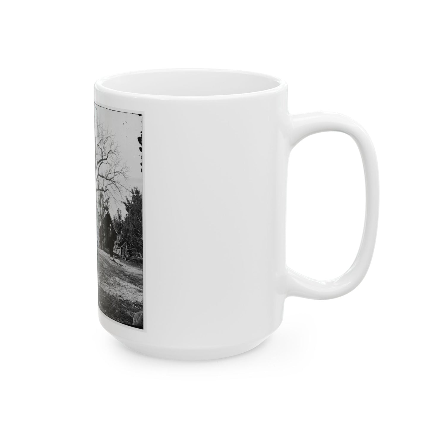 Captain Worrall's Quarters At Cedar Level, Va. (U.S. Civil War) White Coffee Mug