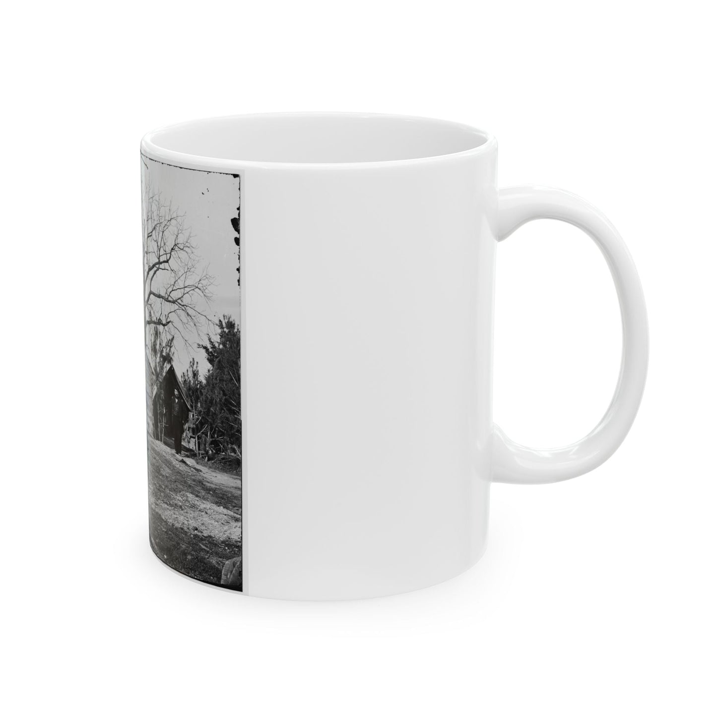 Captain Worrall's Quarters At Cedar Level, Va. (U.S. Civil War) White Coffee Mug