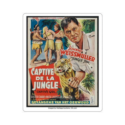 Captive Girl 1950 Movie Poster STICKER Vinyl Die-Cut Decal-2 Inch-The Sticker Space