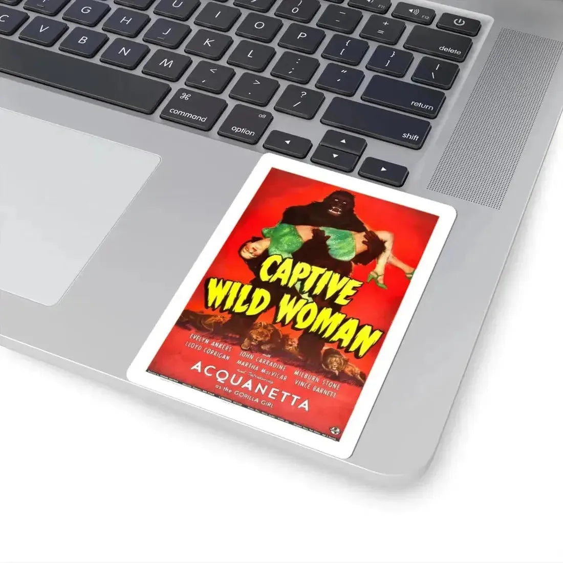 CAPTIVE WILD WOMAN 1943 Movie Poster - STICKER Vinyl Kiss-Cut Decal - The Sticker Space
