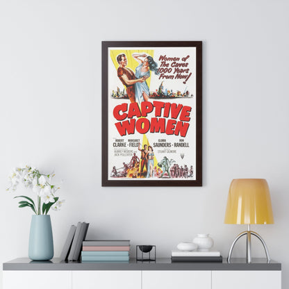 CAPTIVE WOMEN 1952 - Framed Movie Poster-The Sticker Space