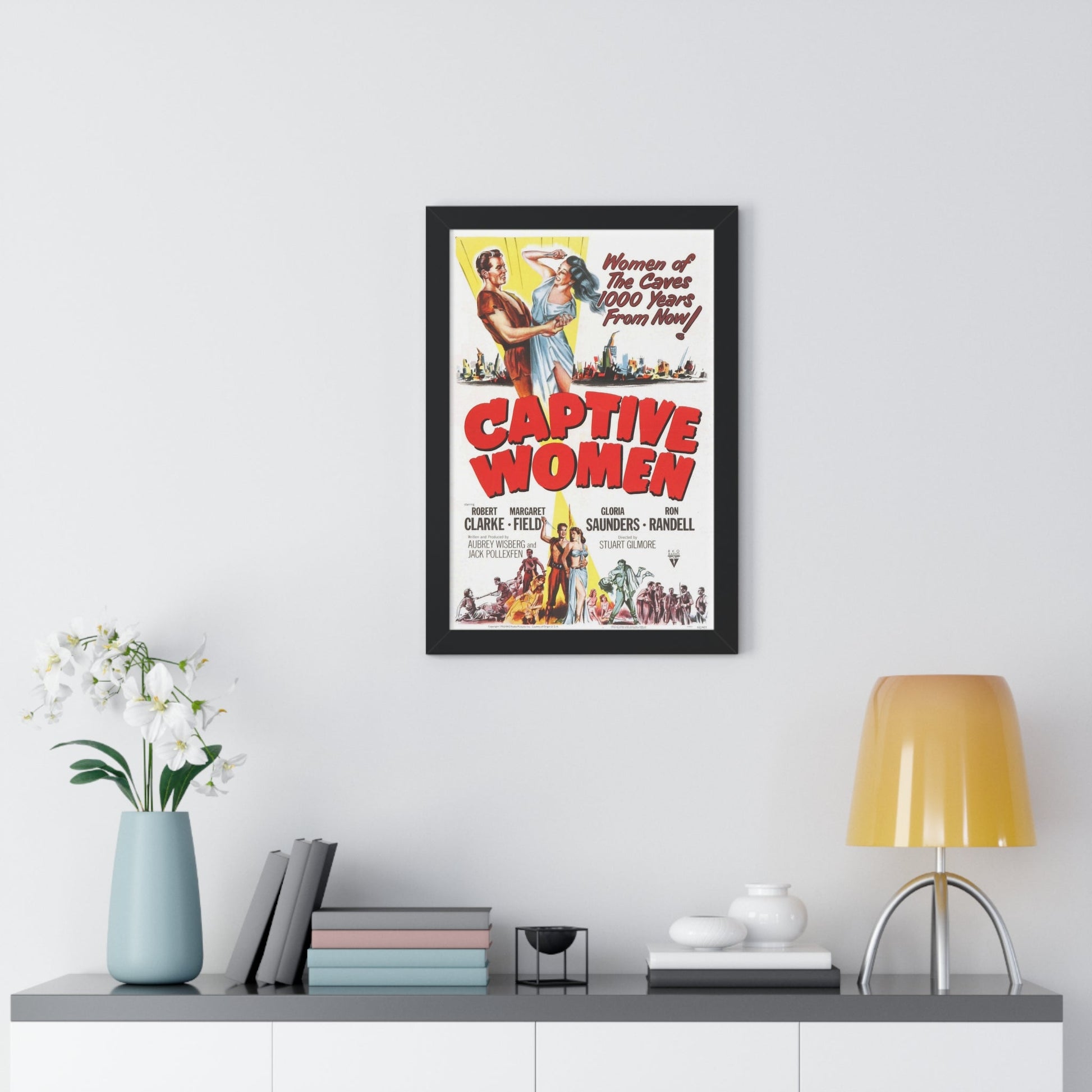 CAPTIVE WOMEN 1952 - Framed Movie Poster-The Sticker Space