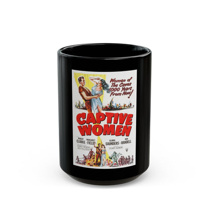 CAPTIVE WOMEN 1952 Movie Poster - Black Coffee Mug-15oz-The Sticker Space