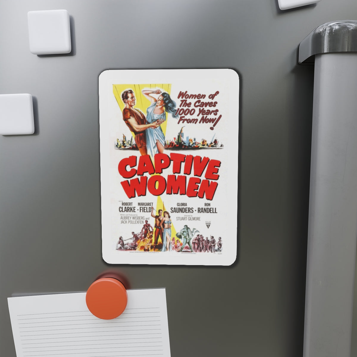 CAPTIVE WOMEN 1952 Movie Poster - Die-Cut Magnet-The Sticker Space