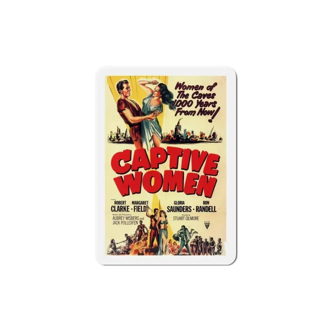 Captive Women 1952 Movie Poster Refrigerator Magnet 6 Inch - The Sticker Space