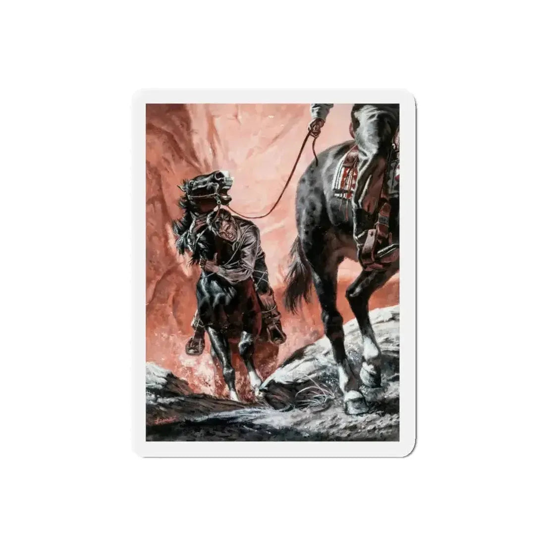 Captured (Magazine Illustration) Refrigerator Magnet - The Sticker Space