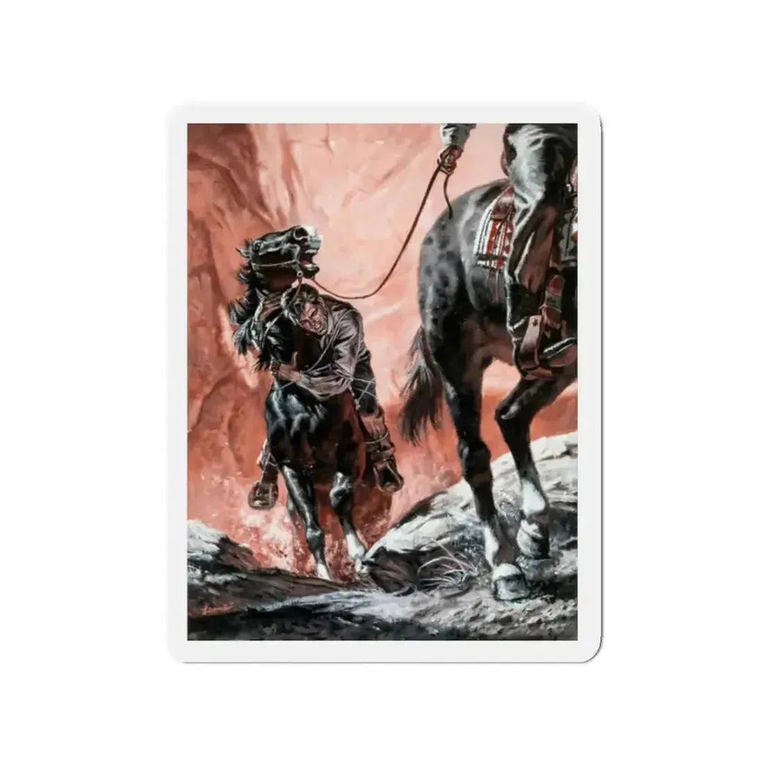 Captured (Magazine Illustration) Refrigerator Magnet - The Sticker Space