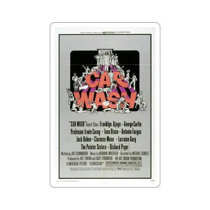Car Wash 1976 Movie Poster STICKER Vinyl Die-Cut Decal - The Sticker Space