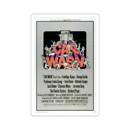 Car Wash 1976 Movie Poster STICKER Vinyl Die-Cut Decal - The Sticker Space