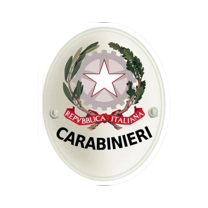 Carabinieri-Insegna (Italy) (Coat of Arms) STICKER Vinyl Kiss-Cut Decal 2 Inch White - The Sticker Space