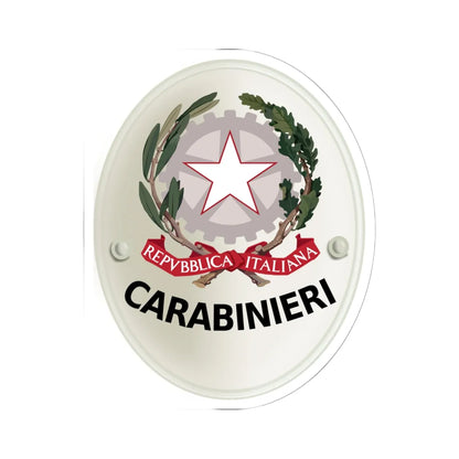 Carabinieri-Insegna (Italy) (Coat of Arms) STICKER Vinyl Kiss-Cut Decal 6 Inch White - The Sticker Space