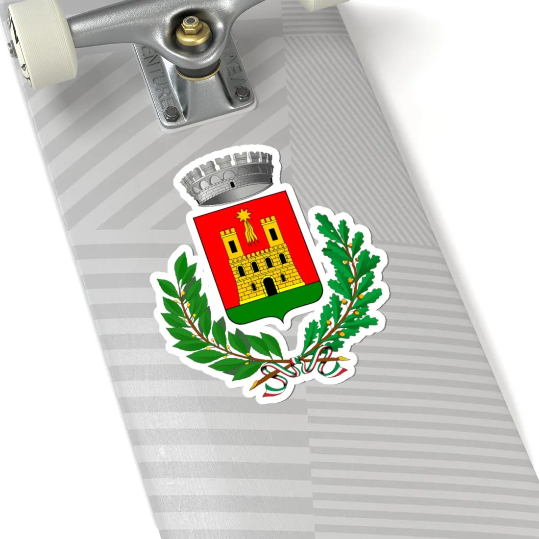 Caraglio-Stemma (Italy) (Coat of Arms) STICKER Vinyl Kiss-Cut Decal - The Sticker Space