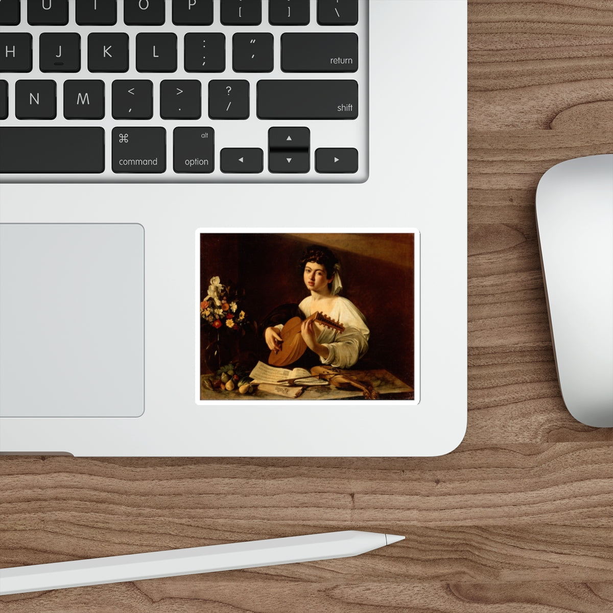 CARAVAGGIO - Lute Player (Artwork) STICKER Vinyl Die-Cut Decal-The Sticker Space