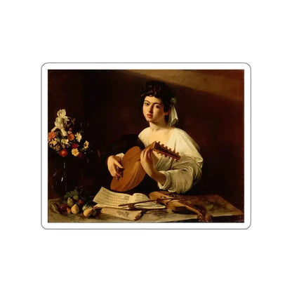 CARAVAGGIO - Lute Player (Artwork) STICKER Vinyl Die-Cut Decal - The Sticker Space