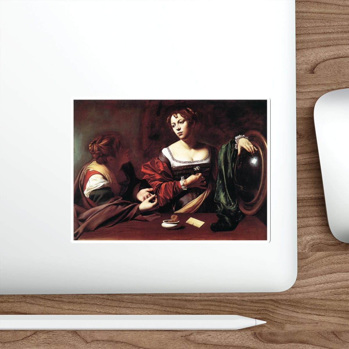 CARAVAGGIO - Martha and Mary Magdalene (Artwork) STICKER Vinyl Die-Cut Decal-The Sticker Space