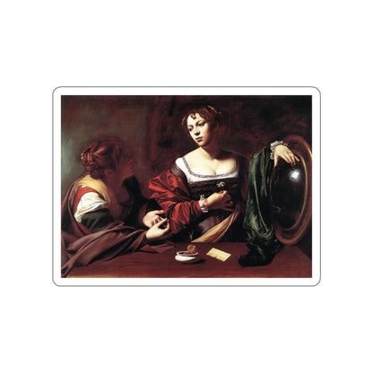 CARAVAGGIO - Martha and Mary Magdalene (Artwork) STICKER Vinyl Die-Cut Decal-White-The Sticker Space