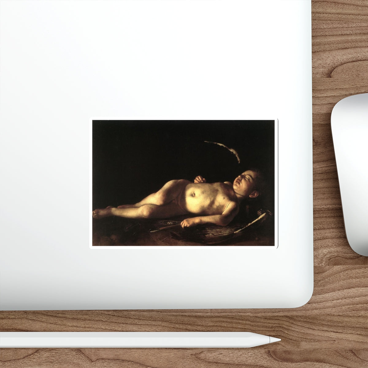 CARAVAGGIO - Sleeping Cupid (Artwork) STICKER Vinyl Die-Cut Decal-The Sticker Space