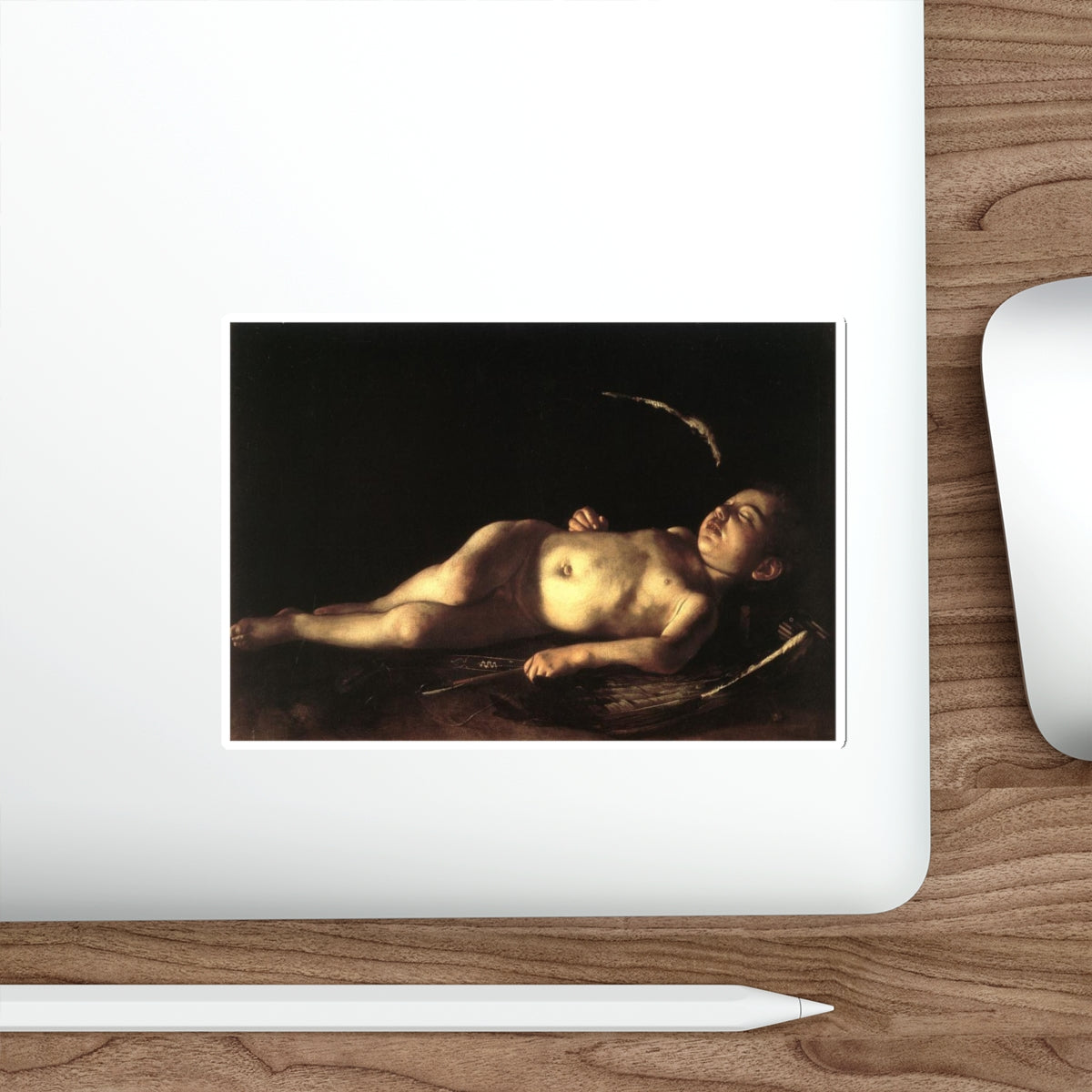 CARAVAGGIO - Sleeping Cupid (Artwork) STICKER Vinyl Die-Cut Decal-The Sticker Space