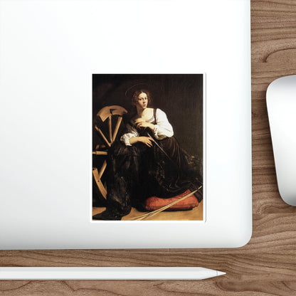 CARAVAGGIO - St Catherine of Alexandria (Artwork) STICKER Vinyl Die-Cut Decal-The Sticker Space