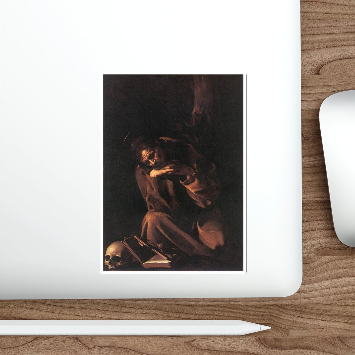 CARAVAGGIO - St Francis2 (Artwork) STICKER Vinyl Die-Cut Decal-The Sticker Space