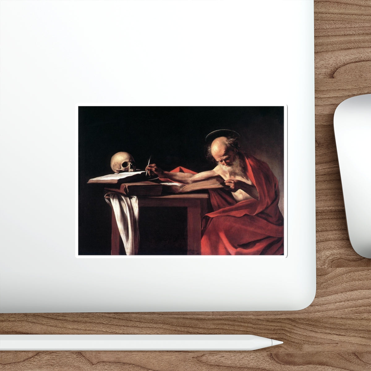 CARAVAGGIO - St Jerome2 (Artwork) STICKER Vinyl Die-Cut Decal-The Sticker Space