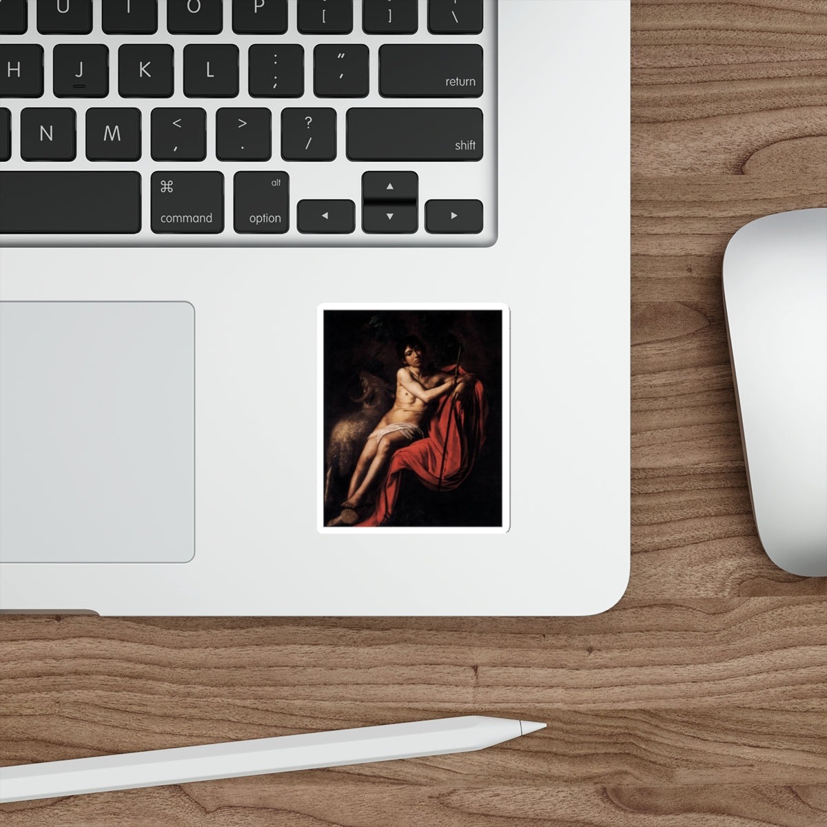 CARAVAGGIO - St John the Baptist (Artwork) STICKER Vinyl Die-Cut Decal-The Sticker Space