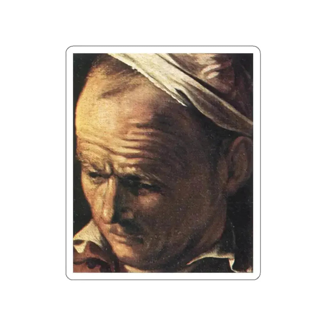 CARAVAGGIO - Supper at Emmaus (detail) (Artwork) STICKER Vinyl Die-Cut Decal - The Sticker Space