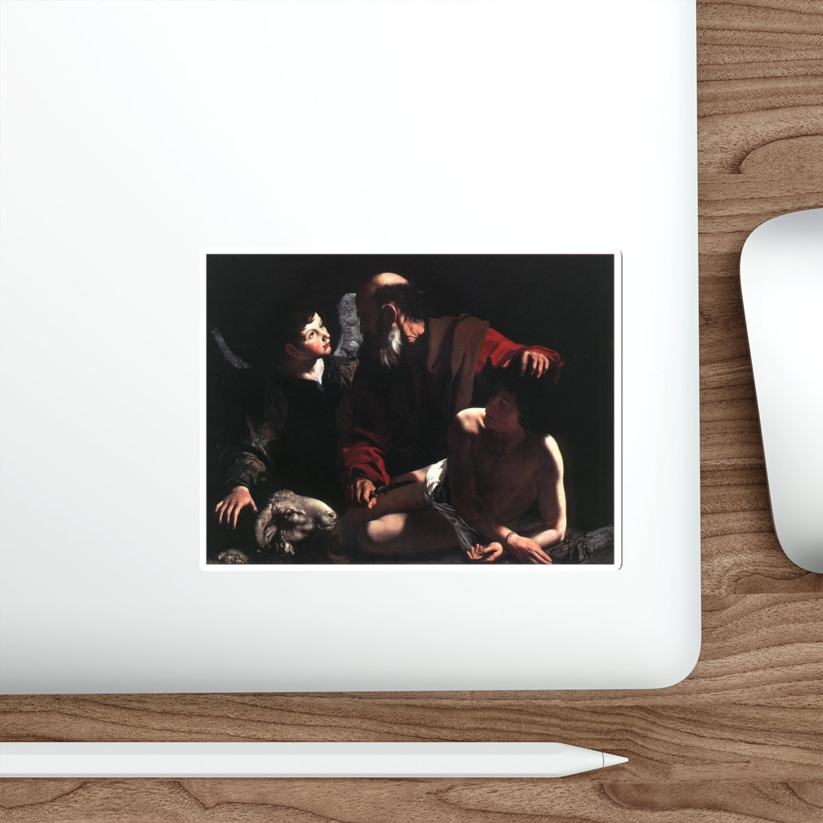 CARAVAGGIO - The Sacrifice of Isaac (Artwork) STICKER Vinyl Die-Cut Decal-The Sticker Space