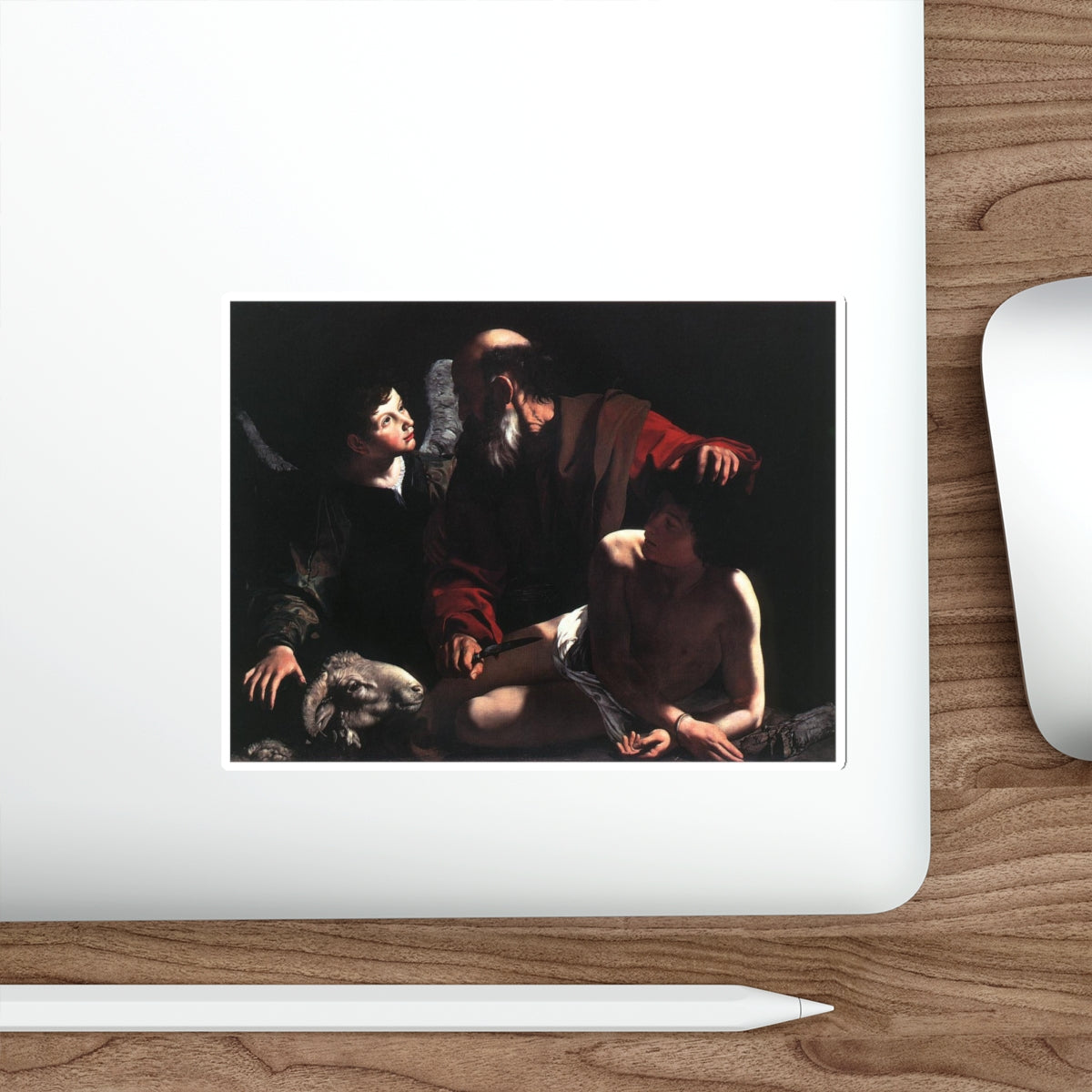 CARAVAGGIO - The Sacrifice of Isaac (Artwork) STICKER Vinyl Die-Cut Decal-The Sticker Space