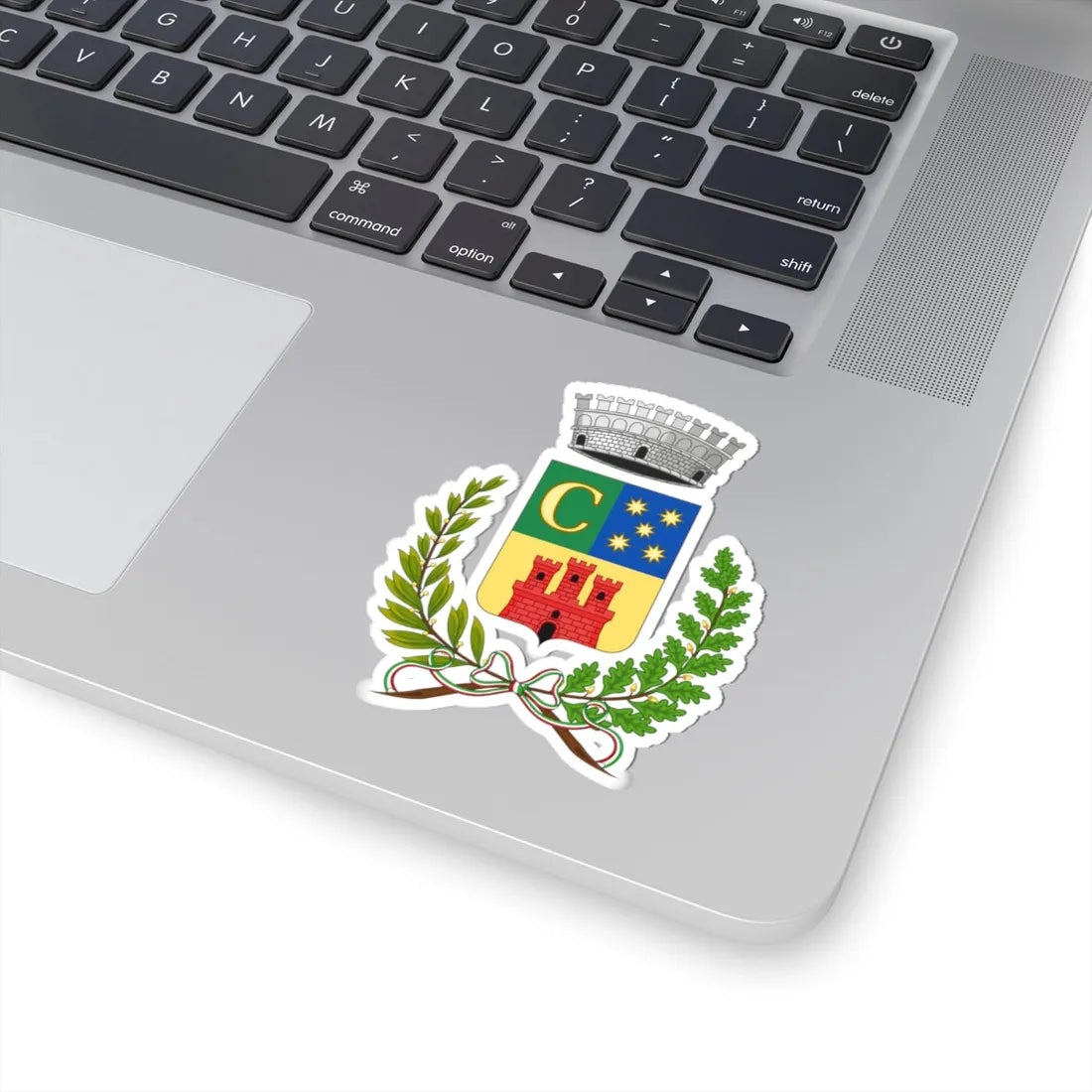 Caravonica-Stemma (Italy) (Coat of Arms) STICKER Vinyl Kiss-Cut Decal - The Sticker Space