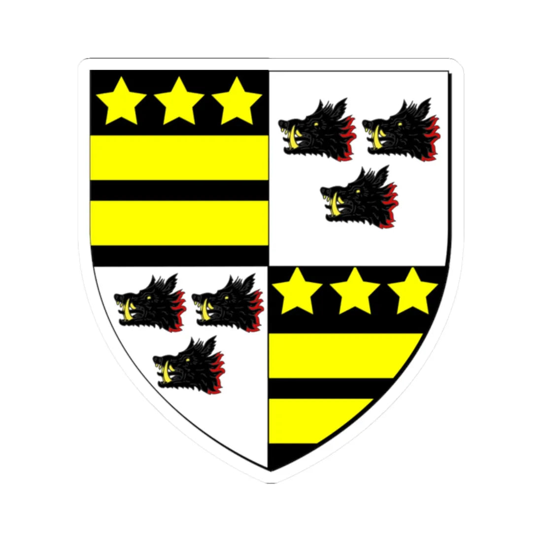 Carbery (England) (Coat of Arms) STICKER Vinyl Kiss-Cut Decal 2 Inch White - The Sticker Space