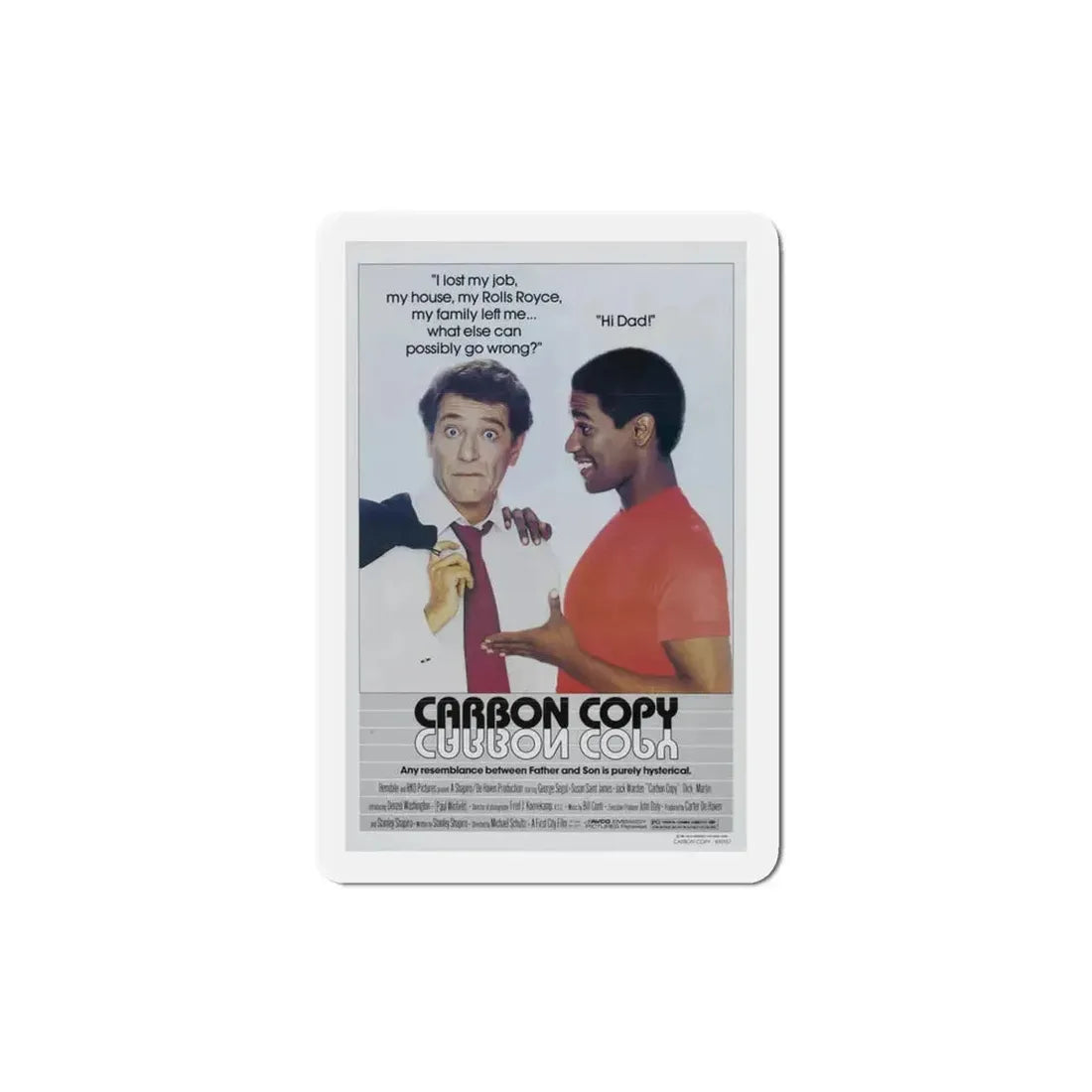 Carbon Copy 1981 Movie Poster Refrigerator Magnet - The Sticker Space