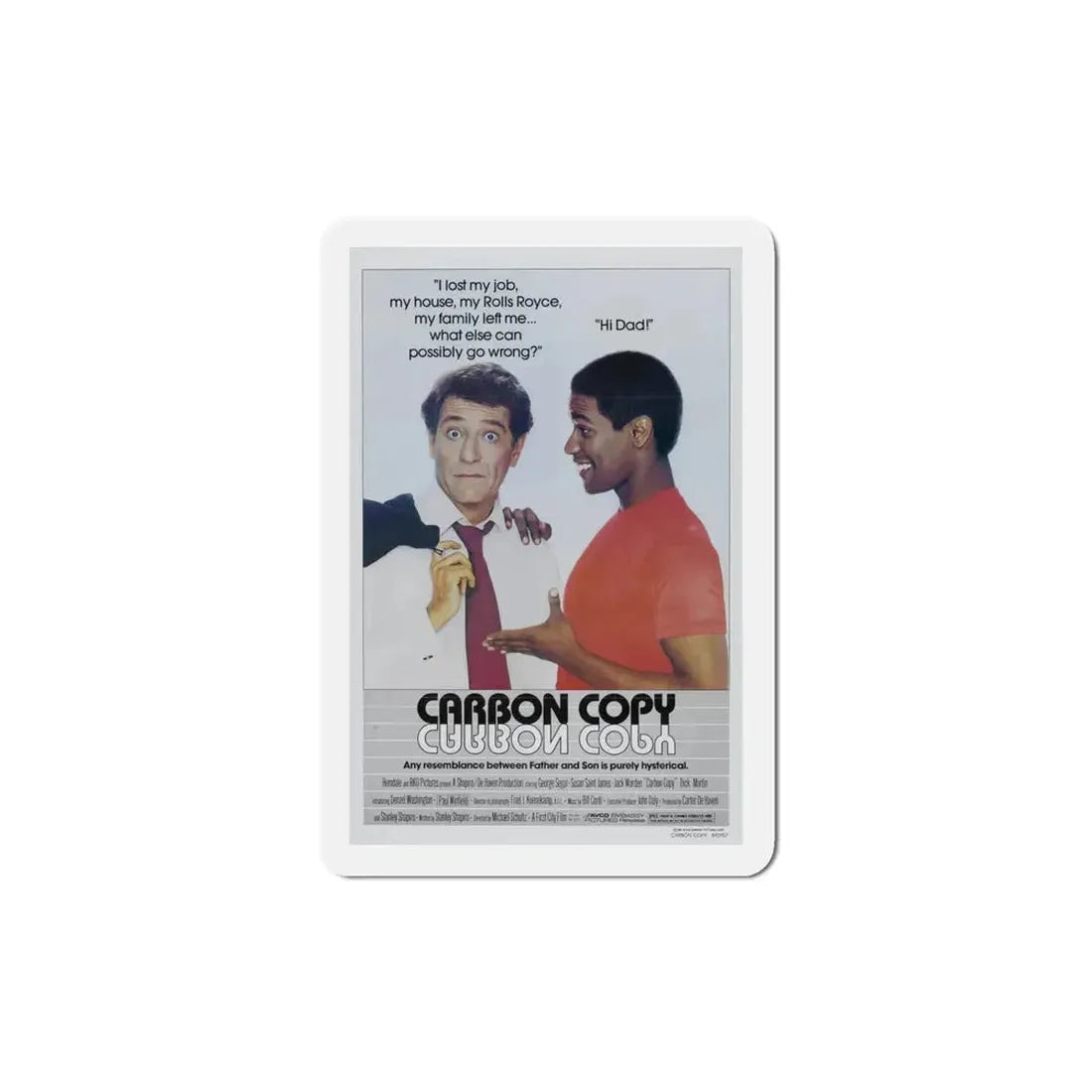 Carbon Copy 1981 Movie Poster Refrigerator Magnet - The Sticker Space