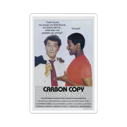 Carbon Copy 1981 Movie Poster - STICKER Vinyl Kiss-Cut Decal 4 Inch White - The Sticker Space