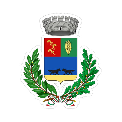 Carbonara-Stema (Italy) (Coat of Arms) STICKER Vinyl Kiss-Cut Decal 4 Inch White - The Sticker Space