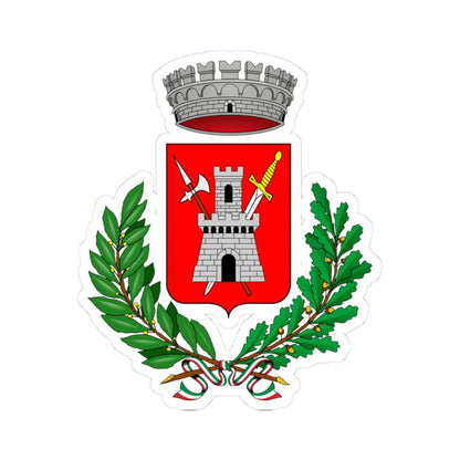 Carbonate-Stemma (Italy) (Coat of Arms) STICKER Vinyl Kiss-Cut Decal 3 Inch White - The Sticker Space