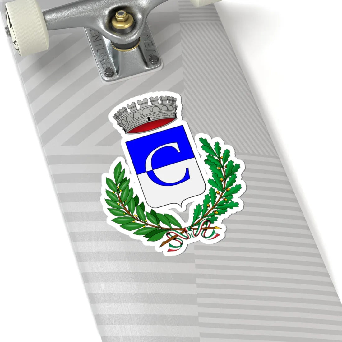 Cardè-Stemma (Italy) (Coat of Arms) STICKER Vinyl Kiss-Cut Decal - The Sticker Space