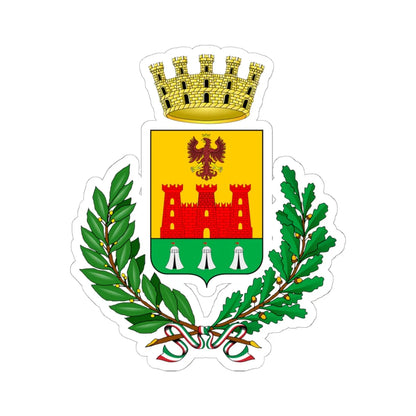 Cardano al Campo-Stemma (Italy) (Coat of Arms) STICKER Vinyl Kiss-Cut Decal 6 Inch White - The Sticker Space