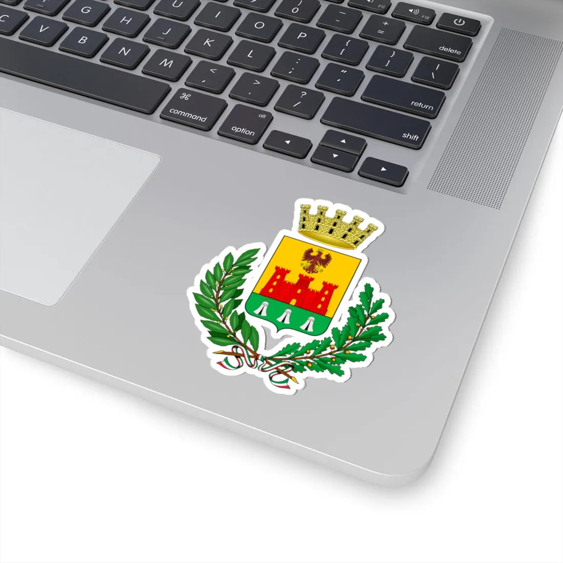 Cardano al Campo-Stemma (Italy) (Coat of Arms) STICKER Vinyl Kiss-Cut Decal - The Sticker Space