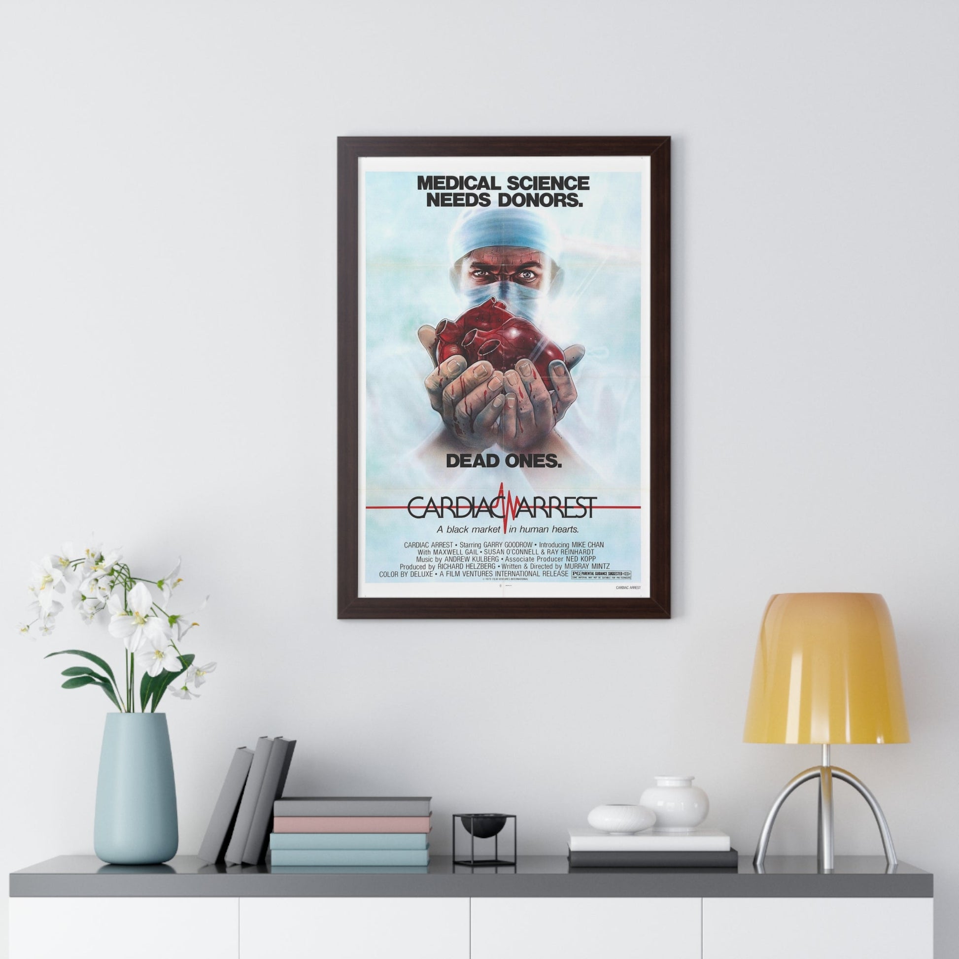 CARDIAC ARREST 1980 - Framed Movie Poster-The Sticker Space