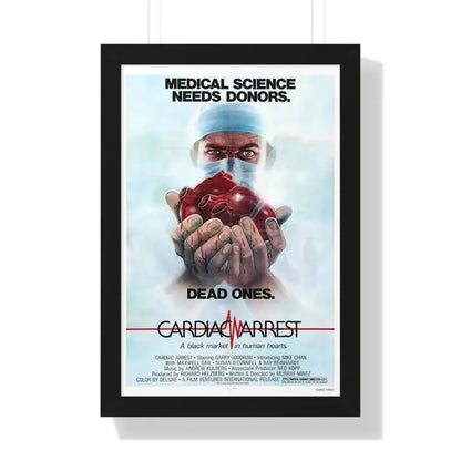CARDIAC ARREST 1980 - Framed Movie Poster 16″ x 24″ Black - The Sticker Space